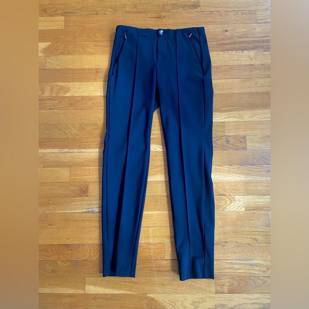Mac Jeans Anna Zip Trousers in Navy